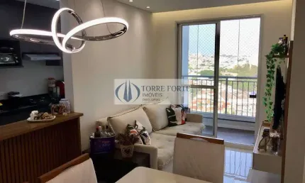 Lindo apartamento 2 dormitórios, 1 vaga com churrasqueira