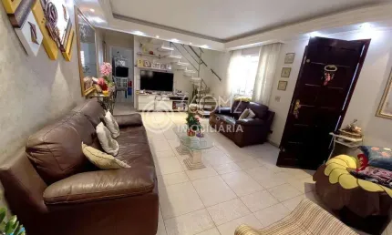 Sobrado para Venda em Santo André, Jardim Jamaica, 3 dormitórios, 1 suíte, 3 banheiros, 2 vagas