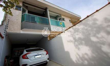 Casa para Venda em Santo André, Vila Linda, 3 dormitórios, 1 suíte, 3 banheiros, 2 vagas