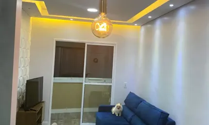Lindo apartamento centro de sbc 2 dorm 2 vg mobiliado aceita financiamento bancario