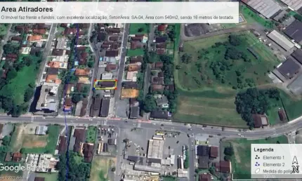 Vendo terreno, edificado com uma alvenaria bairro atiradores