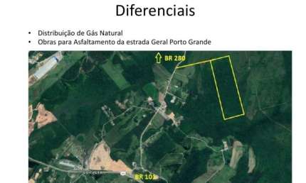 Terreno - Área industrial, para Venda em Araquari/SC PORTO GRANDE