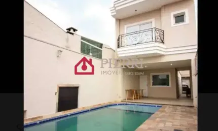 Sobrado novo a venda no Parque São Domingos, piscina 4 suítes