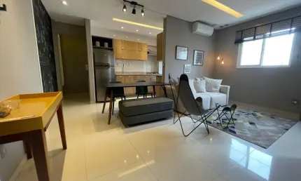 ** venda - apartamento de 1 suíte com garden e vaga demarcada no boqueirão, santos!