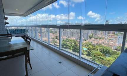 PONTA DA PRAIA – LOCAÇÃO – 03 SUITES – VARANDA GOURMET – VISTA FANTÁSTICA