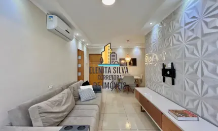 PONTA DA PRAIA  - LOCAÇÃO - 2 DORM  -1 SUITE - 1 VG DEMARCADA- LAZER - 68 AU