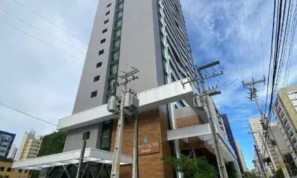 Oportunidade para Investidores, Repasse Beach Class Meireles, Unidade quitada, Andar alto 41 m² por R$ 590.000 - Meireles - Fortaleza/CE