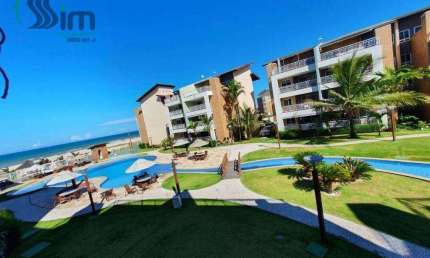 Cobertura com vista para o mar, porteira fechada,  com 4 dormitórios à venda, 200 m² por R$ 1.450.000,00 - Porto das Dunas - Fortaleza/CE