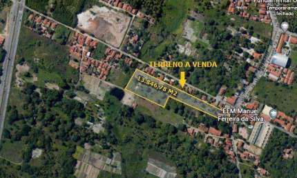 Terreno à venda, 13846 m² por R$ 1.000.000,00 - Mangabeira - Eusébio/CE