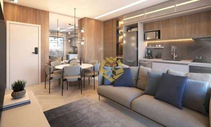 Apartamento com 2 dormitórios à venda, 55 m² por R$ 717.000,00 - Juvevê - Curitiba/PR