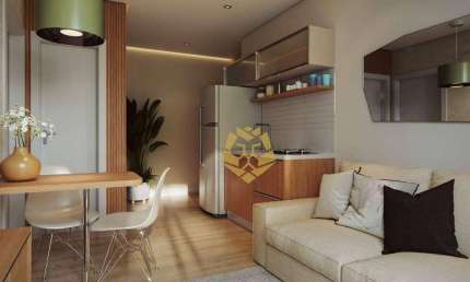 Studio com 1 dormitório à venda, 33 m² por R$ 478.117,00 - Cristo Rei - Curitiba/PR