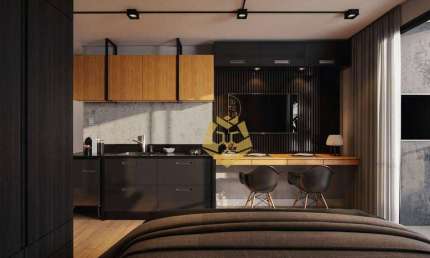 Studio com 1 dormitório à venda, 22 m² por R$ 351.786,00 - Cristo Rei - Curitiba/PR