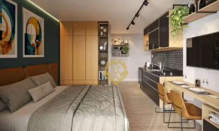 Studio com 1 dormitório à venda, 23 m² por R$ 315.860,00 - Cristo Rei - Curitiba/PR
