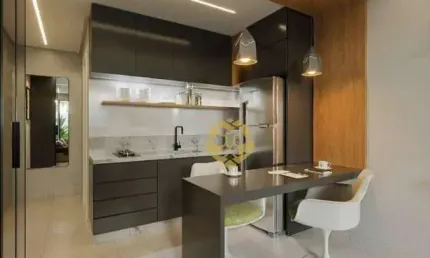 Studio com 1 dormitório à venda, 26 m² por r$ 329.799,00 - alto da rua xv - curitiba/pr