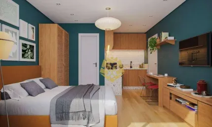 Studio com 1 dormitório à venda, 24 m² por r$ 278.985,00 - alto da rua xv - curitiba/pr