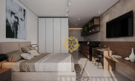 Studio com 1 dormitório à venda, 27 m² por R$ 382.277,00 - Alto da Rua XV - Curitiba/PR