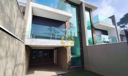 Belíssimo sobrado com 3 dormitórios, 180 m² - venda por R$ 999.000 ou aluguel por R$ 7.500/mês - Abranches - Curitiba/PR