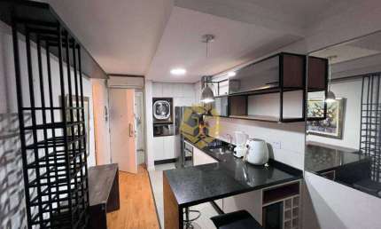 Apartamento com 1 dormitório para alugar, 61 m² por R$ 3.650,01/mês - Alto da Glória - Curitiba/PR
