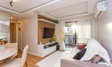 Apartamento Totalmente Mobiliado com 3 dormitórios para alugar, 90 m² por R$ 9.700/mês - Cabral - Curitiba/PR