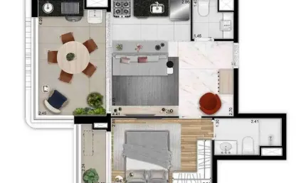 Apartamento com 1 quarto à venda na rua cayowaá, 186, perdizes, são paulo por r$ 733.112