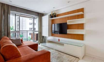 Apartamento com 3 quartos para alugar na Avenida Macuco, 299, Moema, São Paulo por R$ 10.985