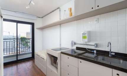 Apartamento com 1 quarto para alugar na Avenida dos Carinás, 301, Indianópolis, São Paulo por R$ 3.205