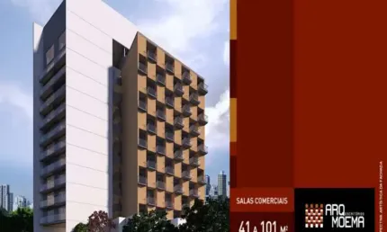 Sala comercial com 1 sala à venda na Avenida Rouxinol, 96, Moema, São Paulo por R$ 877.134