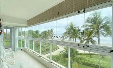 Apartamento Pé na Areia Vista Mar 4 dormitórios à venda, 147 m² por R$ 6.800.000 - Riviera de São Lourenço - Bertioga/SP