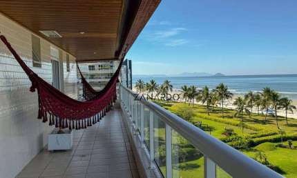 Apartamento Pé na Areia Vista Mar na Riviera de São Lourenço