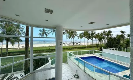 Apartamento garden pé na areia, vista mar em riviera de são lourenço, 6 suítes à venda, 658 m² por r$ 24.000.000 - bertioga/sp