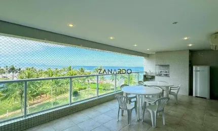 Apartamento pé na areia para venda ou locação anual em riviera de são lourenço