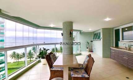 Apartamento pé na areia 5 suítes, 255 m² - venda por R$ 10.000.000 ou aluguel por R$ 35.000/mês - Riviera de São Lourenço - Bertioga/SP