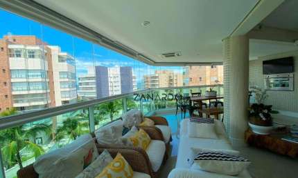 Apartamento 5 suítes, 192 m² - venda por R$ 8.500.000 ou aluguel por R$ 25.000/mês - Riviera de São Lourenço - Bertioga/SP