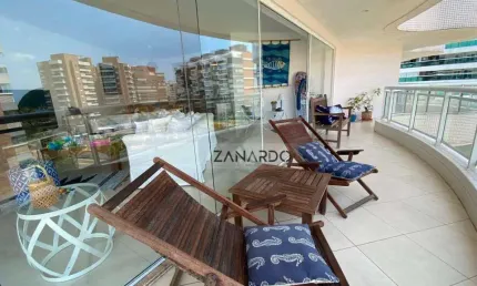 Apartamento pé na grama vista mar 3 suites à venda, 163 m² por R$ 2.780.000 - Riviera de São Lourenço - Bertioga/SP