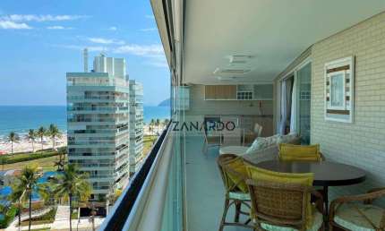 Apartamento vista mar, 4 suítes, 185 m² para venda - Riviera de São Lourenço - Bertioga/SP