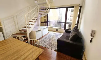 Apartamento com 1 quarto para alugar na rua guarará, 435, jardim paulista, são paulo, 45 m2 por r$ 3.700