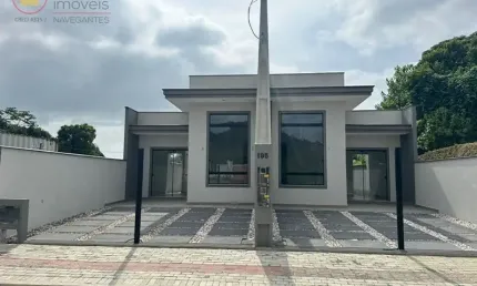 Casa geminada em barra velha com 2 dormitórios e 1 suíte