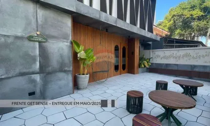 Flat á venda , 24 m², vista mar e pé na areia, jardim oceania, joão pessoa, pb