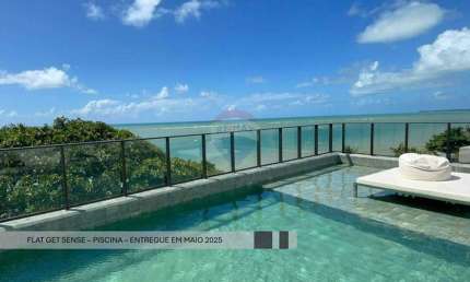Flat á venda , 24 m², vista mar e pé na areia, Jardim Oceania, João Pessoa, PB