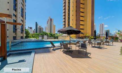 Apartamento à venda, mobiliado, 2 quartos, 77m², posição sul, em Manaíra, João Pessoa