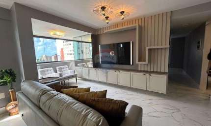 Apartamento para locação, 3 quartos, mobiliado, Tambaú, João Pessoa - PB.