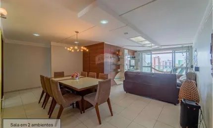 Apartamento à venda em Tambaú com 176m², 4 suítes, nascente, João Pessoa - PB