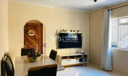 CASA A VENDA 3 DORMITÓRIOS, 01 SUÍTE, 2 VAGAS DE GARAGEM, PARQUE FIGUEIRA GRANDE, COM QUINTAL MAIS TERRENO, TERMINAL DE ONIBUS GUARAPIRANGA.