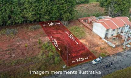 Terreno à venda na Carmen Waselewski Perussolo, 131, Vila Santa Terezinha, Campo Largo por R$ 280.000