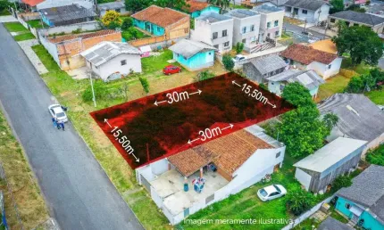Terreno à venda na Rua Francisco Marthaus, 422, Jardim das Palmeiras, Campo Largo por R$ 240.000