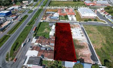 Terreno à venda na Rua Sergipe, 52, Vila Itaqui, Campo Largo por R$ 850.000