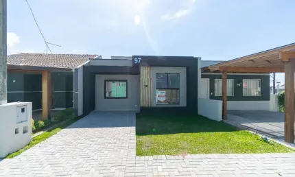 Casa em condomínio fechado com 3 quartos à venda na rua casemiro de abreu, 30, são marcos, campo largo por r$ 580.000