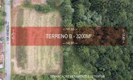 Terreno à venda na Via Veneza, 1, Jardim Padre José de Anchieta, Campo Largo por R$ 1.650.000