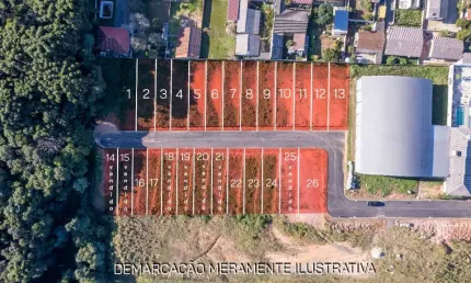 Terreno à venda na Rua Francisco Marthaus, 550, Jardim Florestal, Campo Largo por R$ 144.000