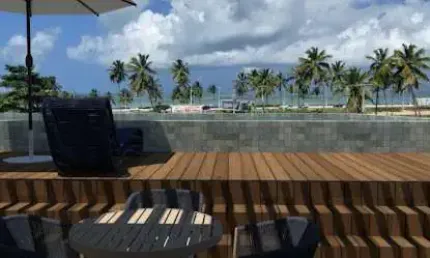 Apartamento em intermares com 3 quartos, s/ 1 suite, à 120m do mar.